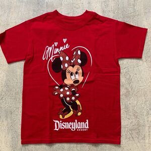 Disney World Minnie Mouse T-shirt Tee Red S Red